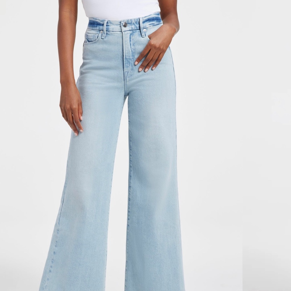 Brand new with tags Good American palazzo/wide leg jeans.
